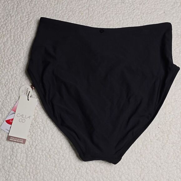 1172 NWT CALIA Women's High Waisted Side Twist Swim Bottoms - Picture 5 of 6